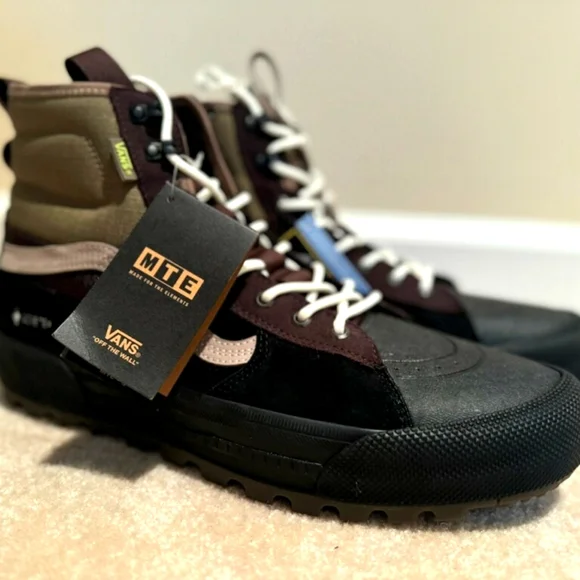 NEW Vans Sk8-Hi Gore-Tex MTE-3 Waterproof Winter Boot Shoe Brown Black Men